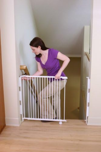 Regalo 2-in-1 Stairway Hallway Wall Baby Gate with Bonus Kit
