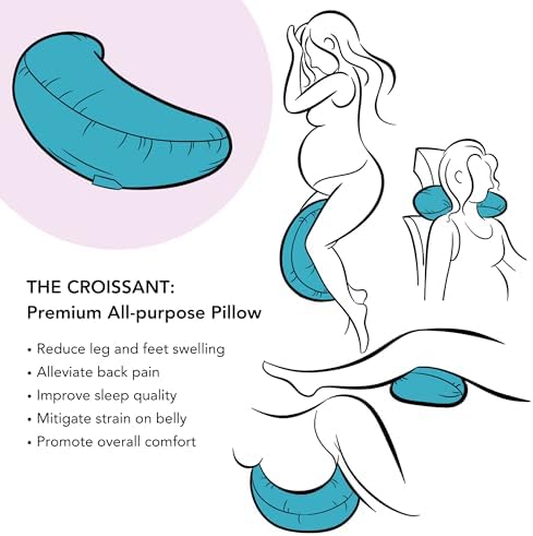 Premium Egyptian Cotton Maternity Pillow for Pregnancy Comfort