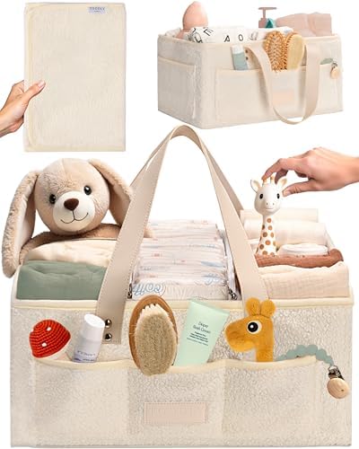 Toodly Baby Diaper Caddy with Changing Mat Organizer 1