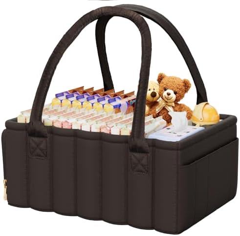 Rzoysia Baby Diaper Caddy Organizer with Handles