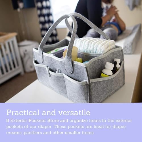 CHN Digital Baby Diaper Caddy with Handle