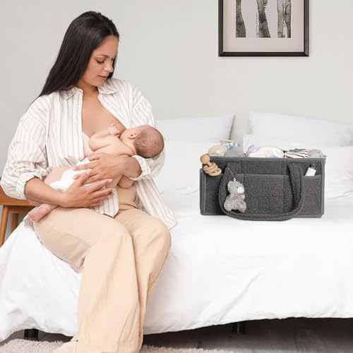 HONCESTA Diaper Caddy Organizer with Handle