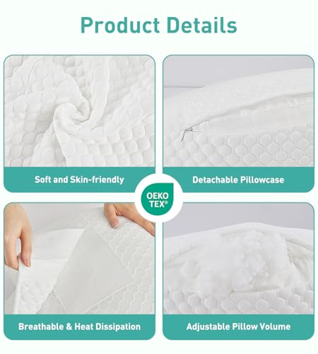 DONAMA Pregnancy Pillow Cooling with 30 Slope Support