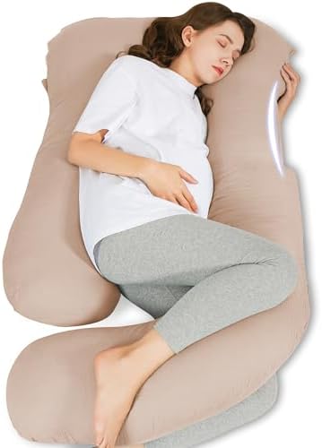 HIPHOP PANDA Muslin Pregnancy Pillow - U Shaped Full Body Support