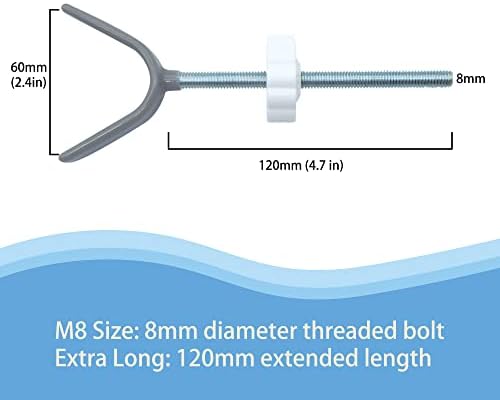 Vmaisi Baby Gate Banister Adapter Y-Spindle Rods 2 Pack