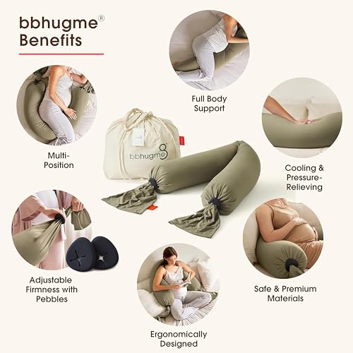 bbhugme Adjustable Pregnancy Pillow - Full Body Support