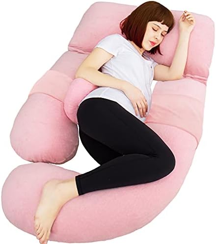 AS AWESLING 60in U-Shape Maternity Pillow with Detachable Sides