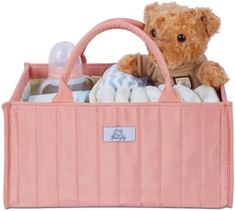 Babyfy Diaper Caddy Organizer Blush Pink