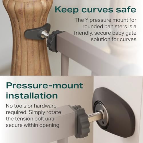 Cumbor 297-406 Durable Stair Safety Gate for Kids and Pets