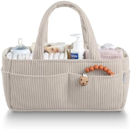PUTSKA Baby Diaper Caddy Organizer with Carry Handles