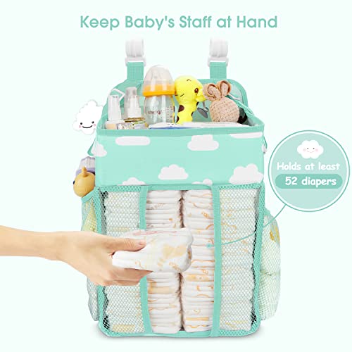 Maliton Hanging Diaper Caddy Organizer - Blue-Green