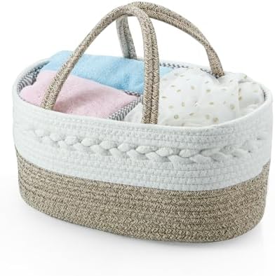PandaEar Diaper Caddy Organizer - Brown