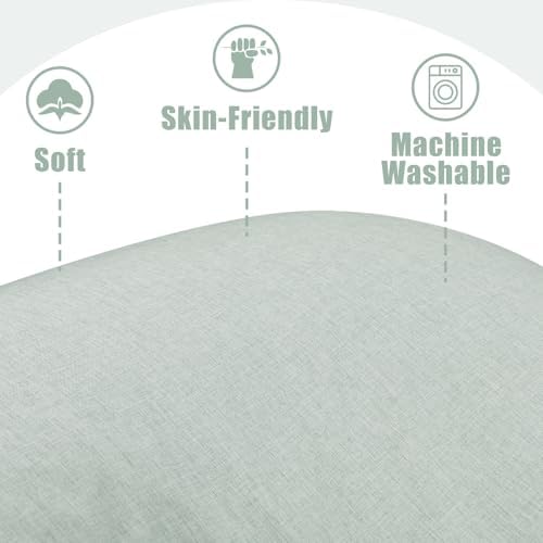 TANOFAR J-Shaped Pregnancy Pillow Cover Green