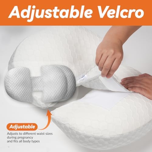 YLMXBZZ Pregnancy Pillow with 30 Slope and Double Sided Support