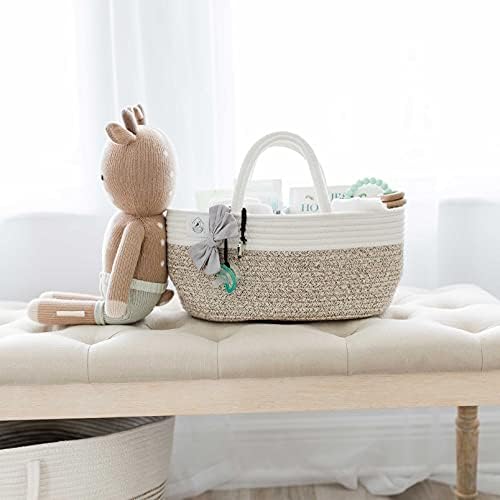 OrganiHaus Brown Diaper Caddy Organizer for Baby 1