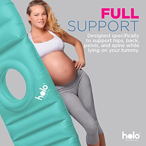 HOLO Inflatable Pregnancy Pillow - Full Body Maternity Support Mint