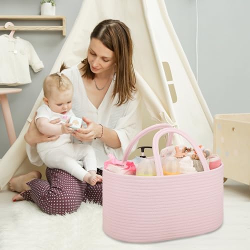 COMSE 2 Pack Large Baby Diaper Caddy Organizer