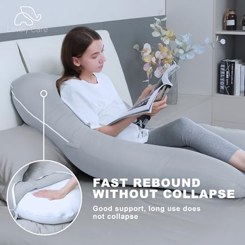 Lovely Care Pregnancy Pillow with Cooling Cover