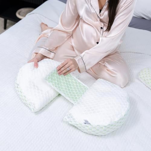 SNUGGLYBEE Maternity Pillow with Adjustable Cover