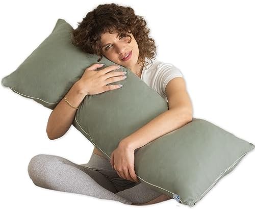 Pharmedoc Bear Hug Body Pillow with Memory Foam and Sage