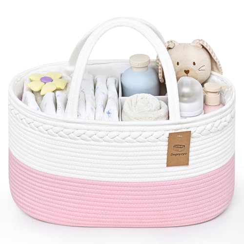 Baby Diaper Caddy Organizer with Removable Divider