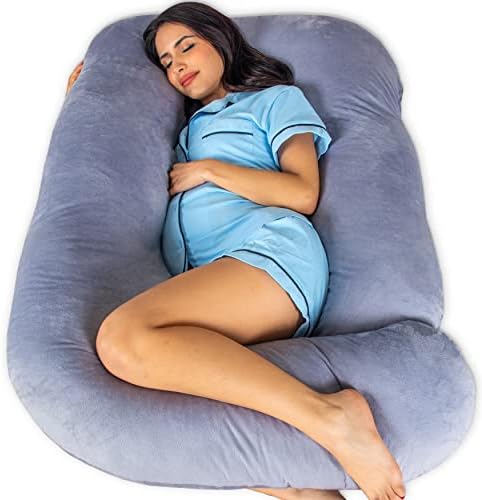 Pharmedoc U-Shape Full Body Pregnancy Pillow - Grey