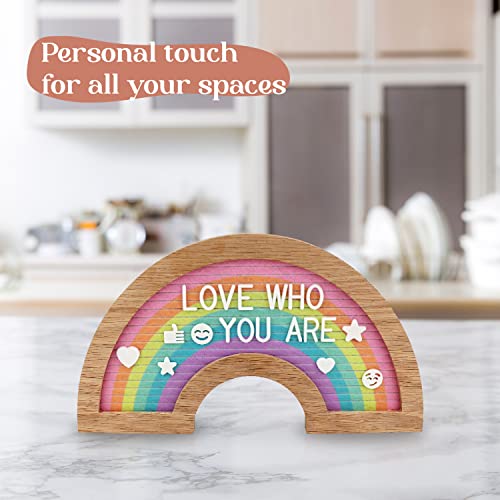 Luxury Little Baby Diaper Caddy with Rainbow Felt Letter Board