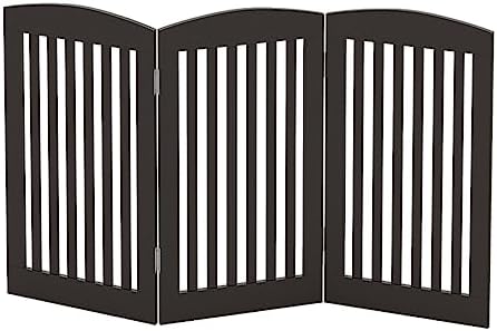 PAWLAND Wooden Pet Gate for Dogs 24 Height 3 Panels