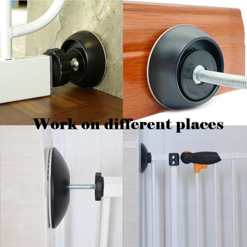 VMAISI 4 Pack Baby Gate Extenders with Wall Protectors