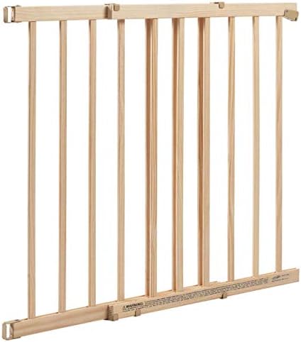 Evenflo Extra Tall Gate for Stairs Tan Wood 1