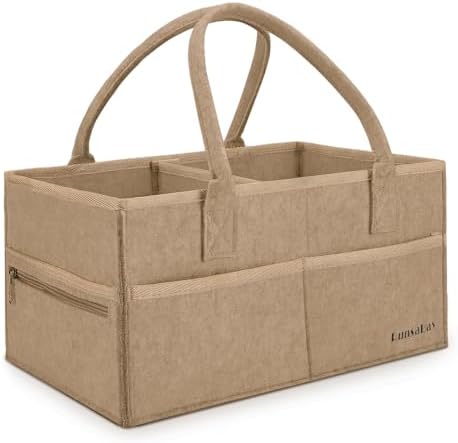 Runsabay Diaper Caddy Organizer Large Khaki