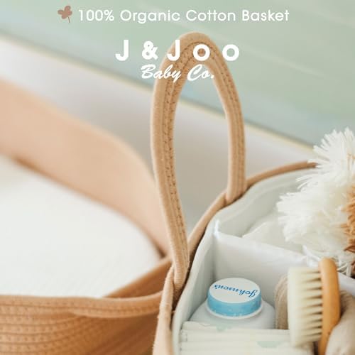 JJOO 2-in-1 Baby Diaper Caddy Organizer