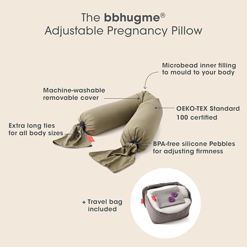bbhugme Adjustable Pregnancy Pillow - Full Body Support