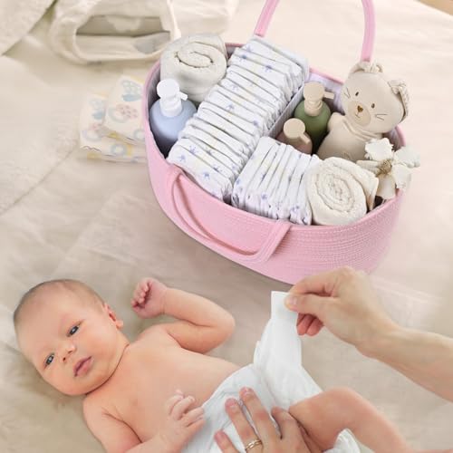Baby Diaper Caddy Organizer with Removable Divider 1