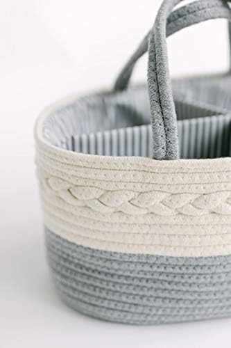 Diaper Caddy Organizer for Baby Gray