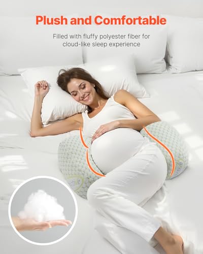 VEVOR Maternity Pillow with Washable Cover
