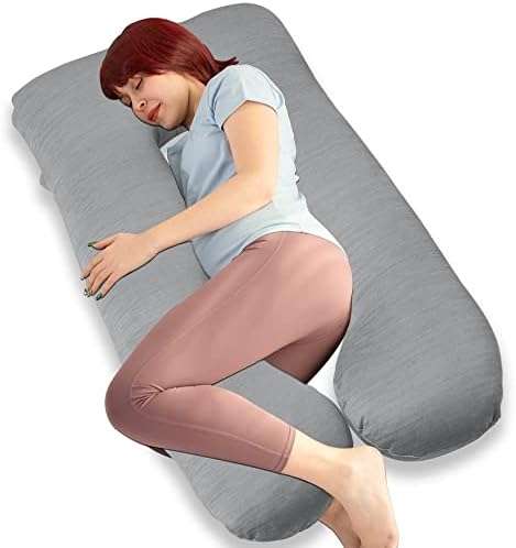 MOON PINE Pregnancy Pillow with Cooling Grey Cover