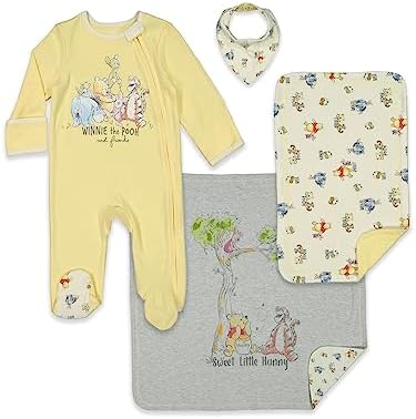Disney Winnie the Pooh 4 Piece Sleep N Play Set