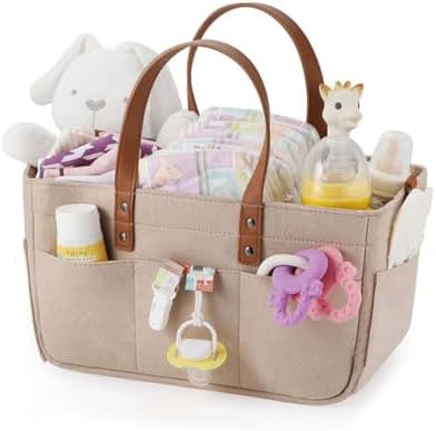 Baby Diaper Caddy Organizer Portable Storage Bin