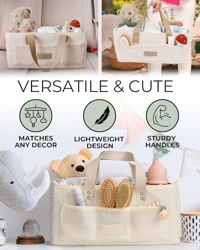Toodly Baby Diaper Caddy with Changing Mat Organizer 1
