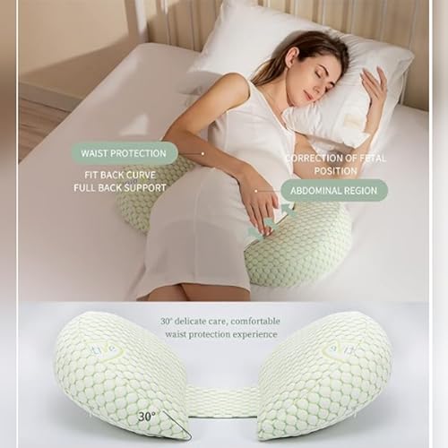 TemBe Maternity Pillow for Belly and Back Support