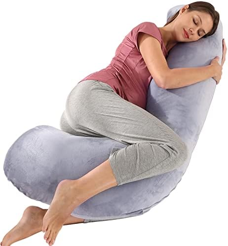 BATTOP Pregnancy Pillow with Cooling Washable Cover