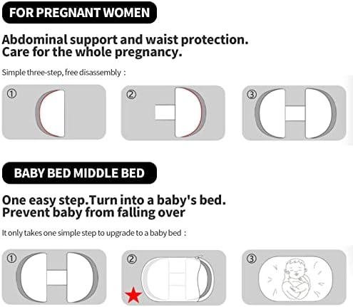 Busarilar Pregnancy Pillow for Back Legs Belly Hips Support
