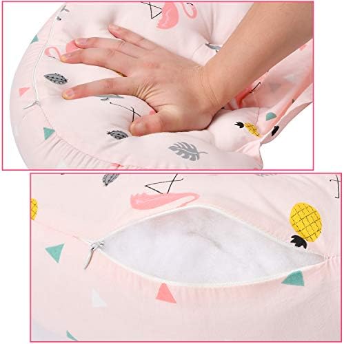 AIFUSI Pregnancy Pillow Double Wedge Support for Bump and Back