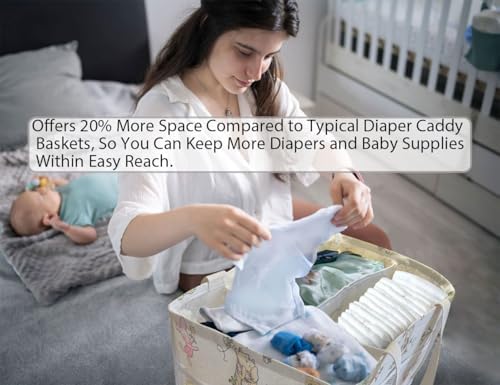 Extra Large Winnie Baby Diaper Caddy with Handles 1