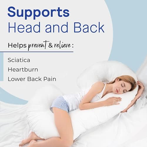 Restorology Pregnancy Pillow - 60 Inch C-Shaped Maternity Support 1