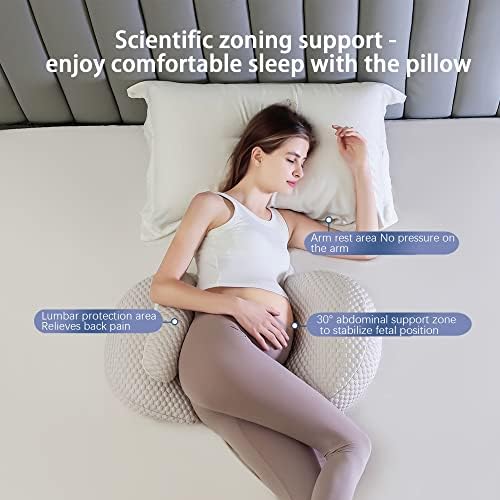 Cooling Pregnancy Pillow with Double-Sided Support