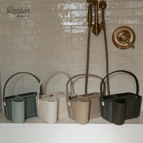 Parker Baby Bath Caddy BPA Free Food Grade Organizer with Handle