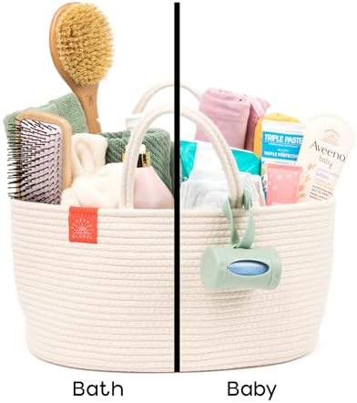 SUNBURST GLOBAL Diaper Caddy Organizer - Nursery Essential
