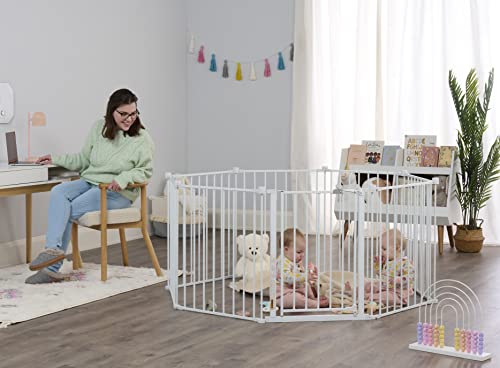 Regalo Super Wide Adjustable Baby Gate with Play Yard